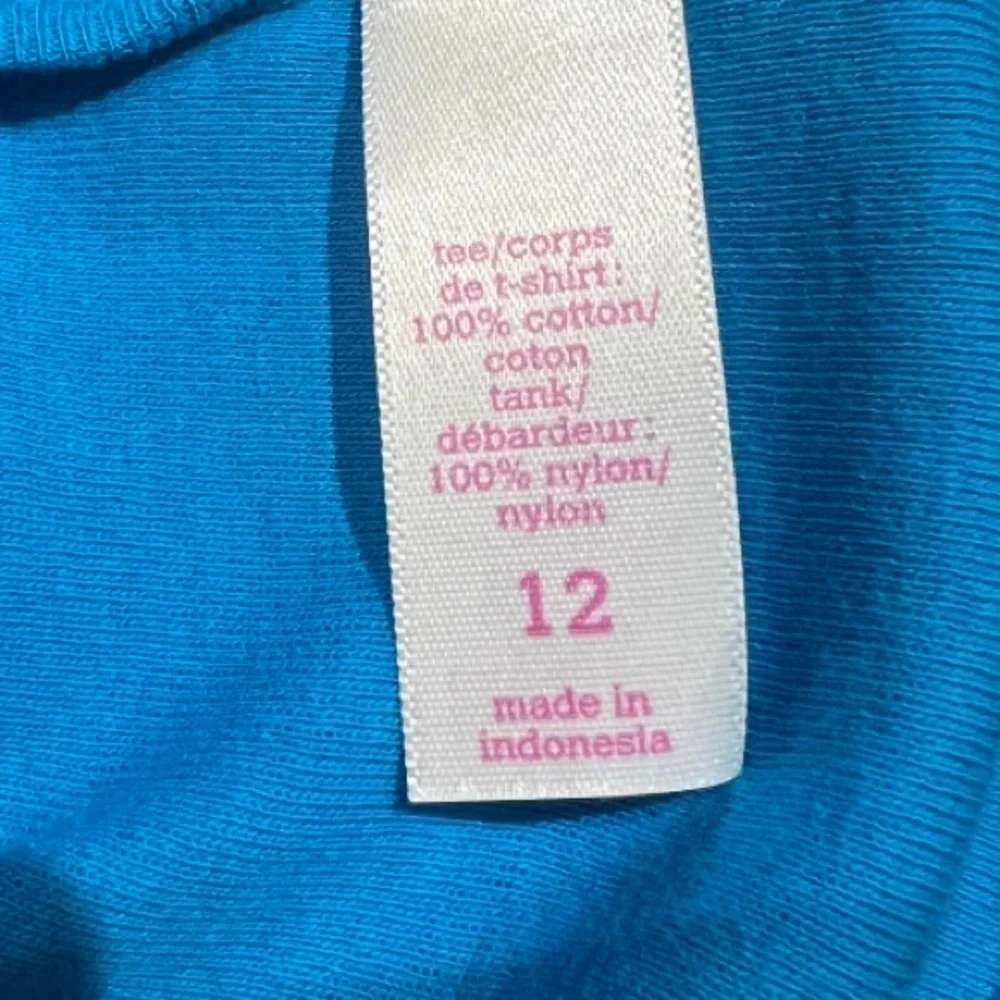 Justice Blue Sequin Long Sleeve Tee Girl's Size 12